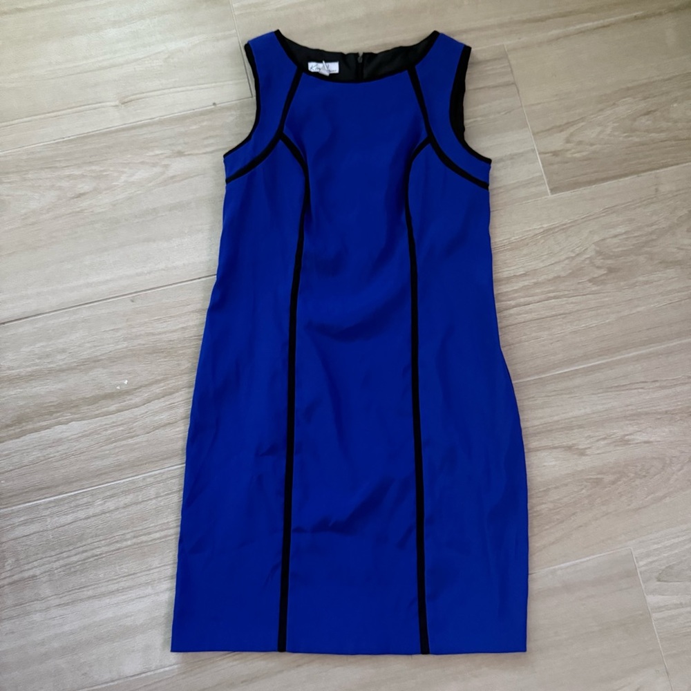 Kim Rogers Elegant Blue Sleeveless Dress 12